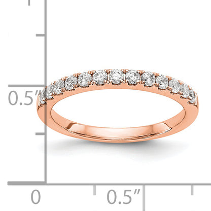14K Rose Gold Diamond Wedding Band