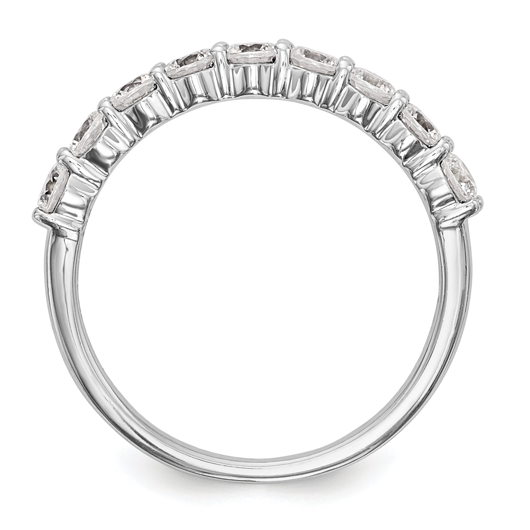 14k White Gold 3/4 Ct. Lab Grown Diamond VS/SI+ G+ Wedding Band Ring