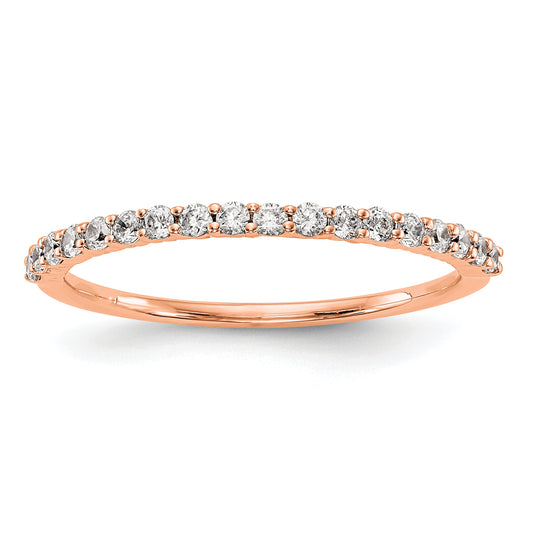14K Rose Gold Diamond Wedding Band