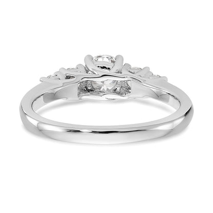 14k White Gold 3/8 Ct. Lab Grown Diamond VS/SI+ G+ Complete Wedding Band