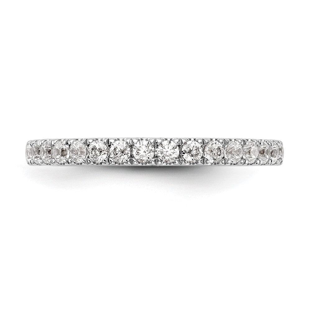 14k White Gold Real Diamond Wedding Band