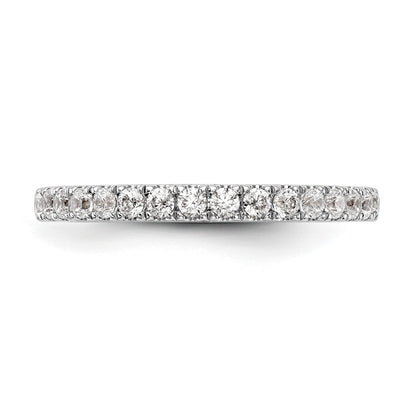 14k White Gold Real Diamond Wedding Band