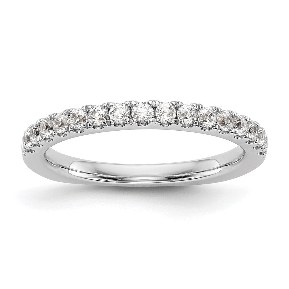 14k White Gold Real Diamond Wedding Band