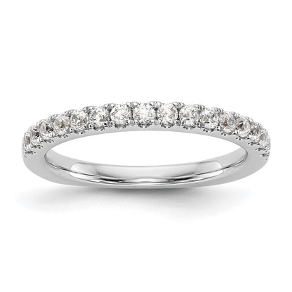 14k White Gold Real Diamond Wedding Band