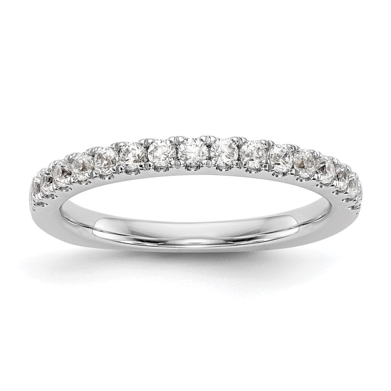 14k White Gold Real Diamond Wedding Band