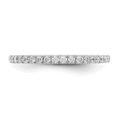 14k White Gold Real Diamond Wedding Band