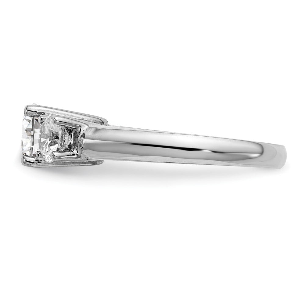 Platinum 3 Stone Complete Engagement Ring