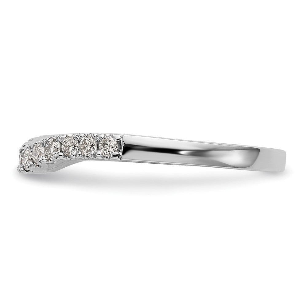 14k White Gold 1/3 Ct. Lab Grown Diamond VS/SI+ G+ Complete Size 5 Wedding Band