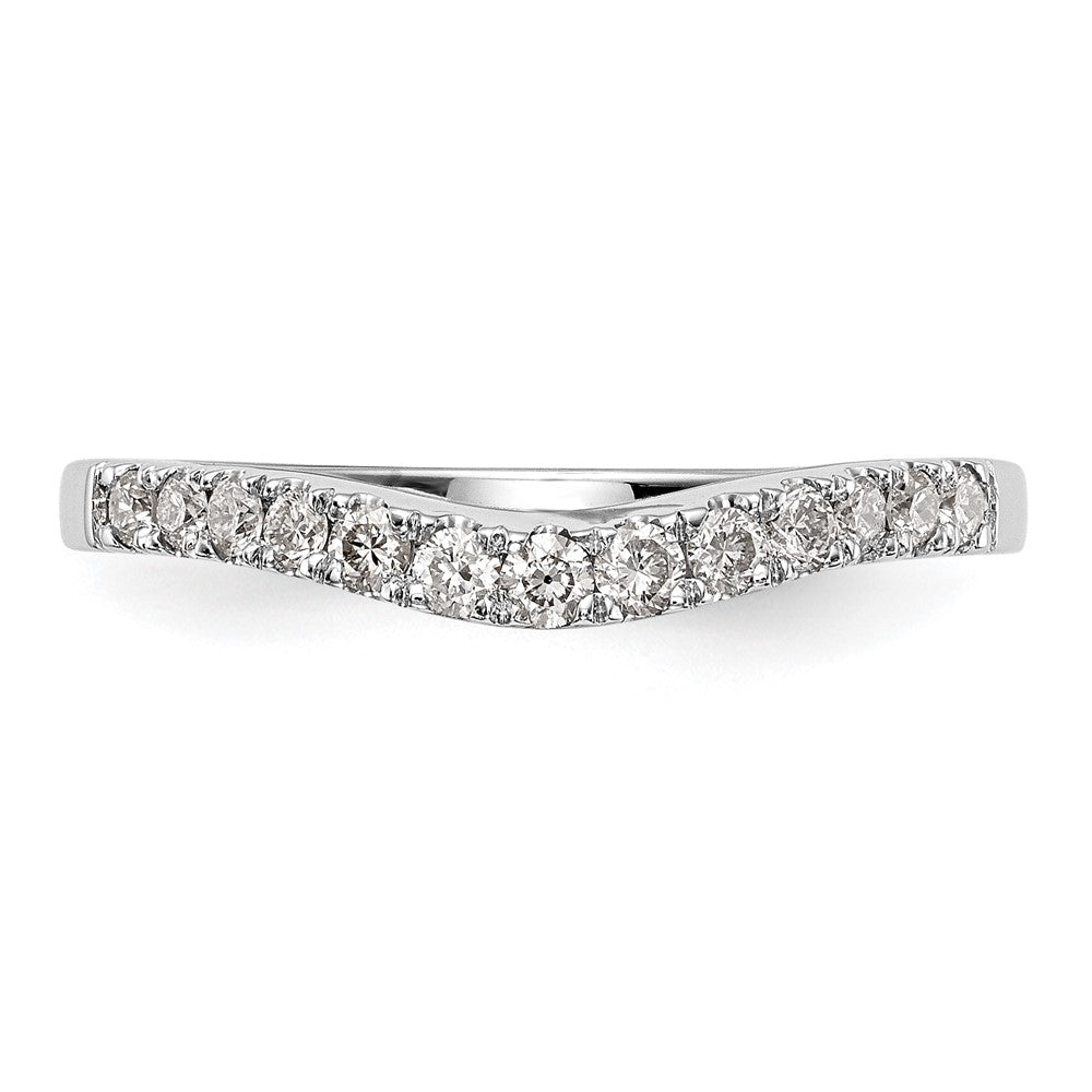 14k White Gold 1/3 Ct. Lab Grown Diamond VS/SI+ G+ Complete Size 5 Wedding Band
