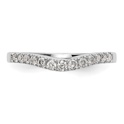 14k White Gold 1/3 Ct. Lab Grown Diamond VS/SI+ G+ Complete Size 5 Wedding Band