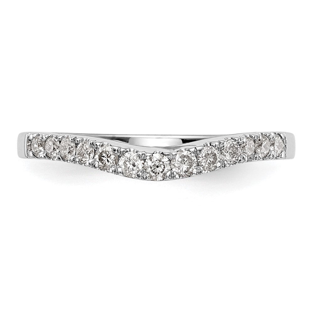 14k White Gold 1/3 Ct. Lab Grown Diamond VS/SI+ G+ Wedding Band Ring