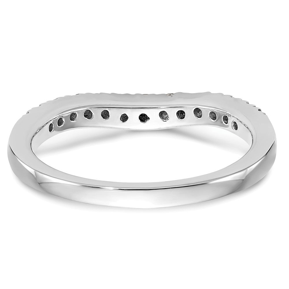 14k White Gold 1/3 Ct. Lab Grown Diamond VS/SI+ G+ Complete Size 5 Wedding Band