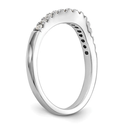 14k White Gold 1/3 Ct. Lab Grown Diamond VS/SI+ G+ Wedding Band Ring