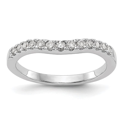 14k White Gold 1/3 Ct. Lab Grown Diamond VS/SI+ G+ Complete Size 5 Wedding Band