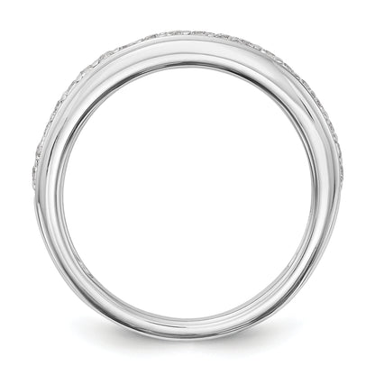 14K White Gold Lab Grown VS/SI+ G+ Diamond Wedding Band Ring