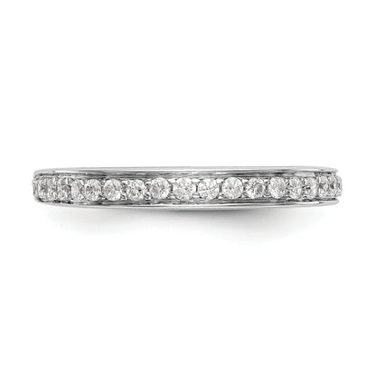 14K White Gold Lab Grown VS/SI+ G+ Diamond Wedding Band Ring