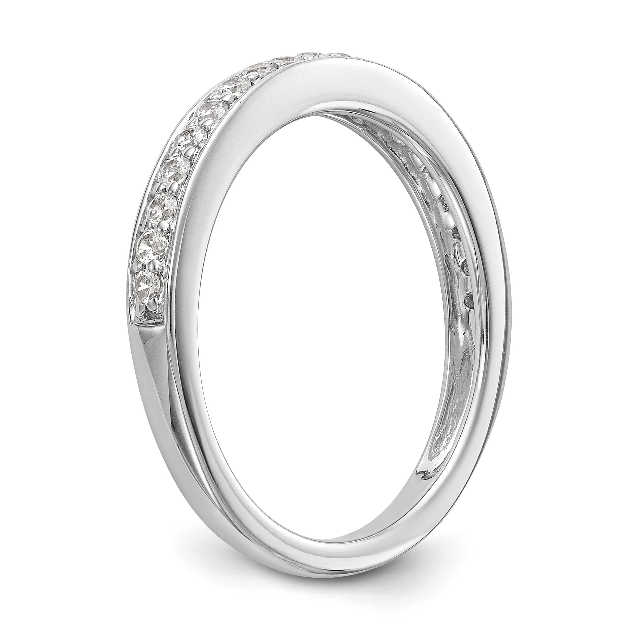 14K White Gold Lab Grown VS/SI+ G+ Diamond Wedding Band Ring