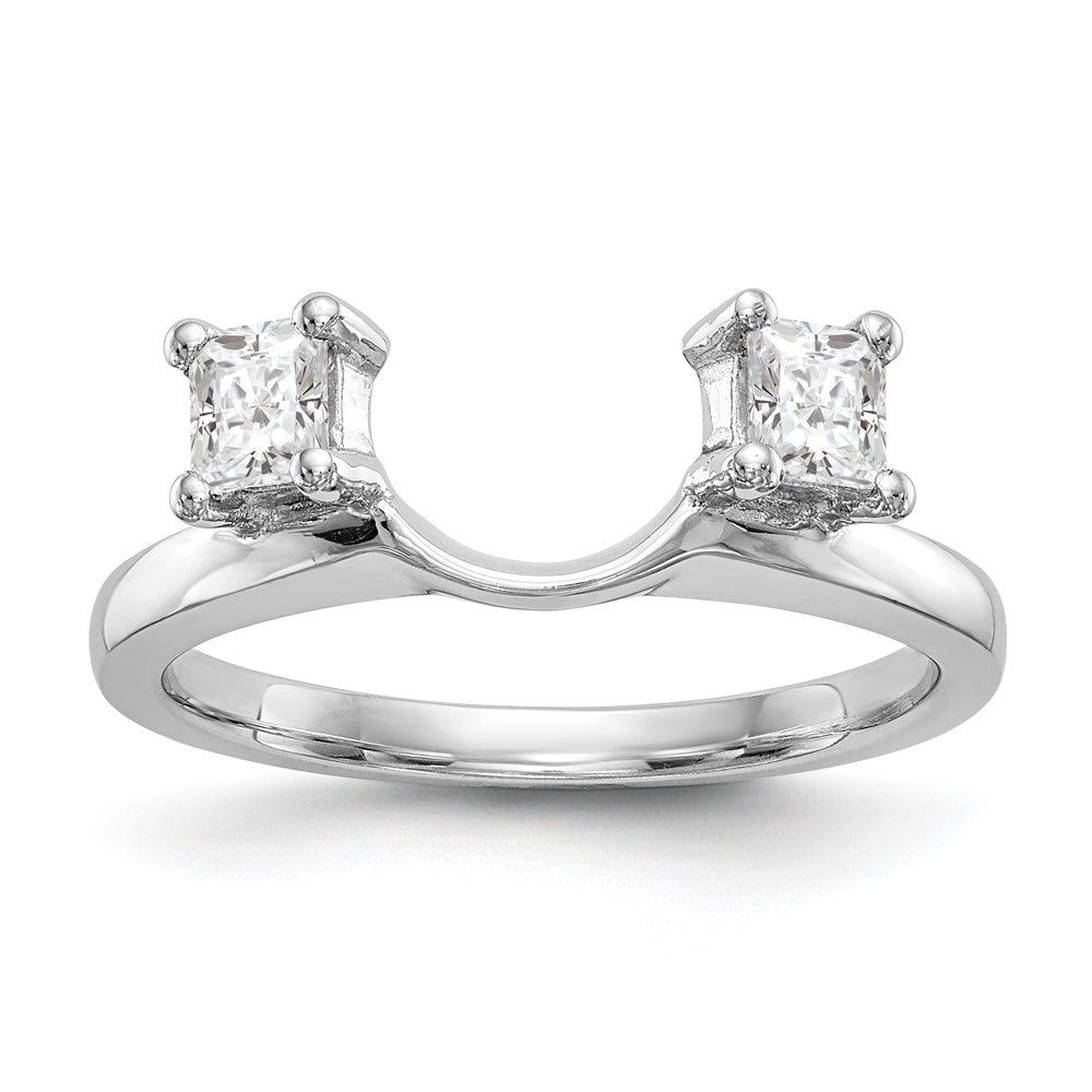 14K White Gold Real Diamond Wrap