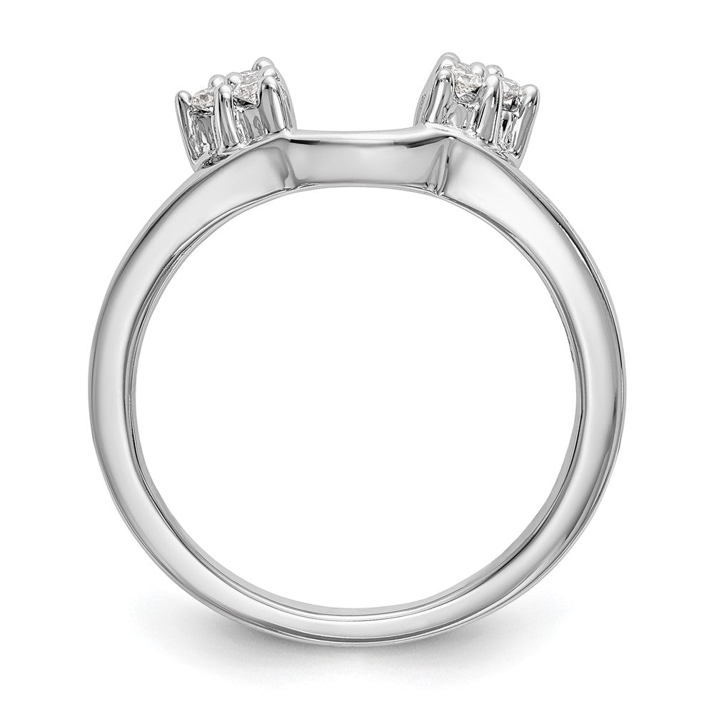 14k White Gold 1/6 Ct. Lab Grown Diamond VS/SI+ G+ Ring Wrap