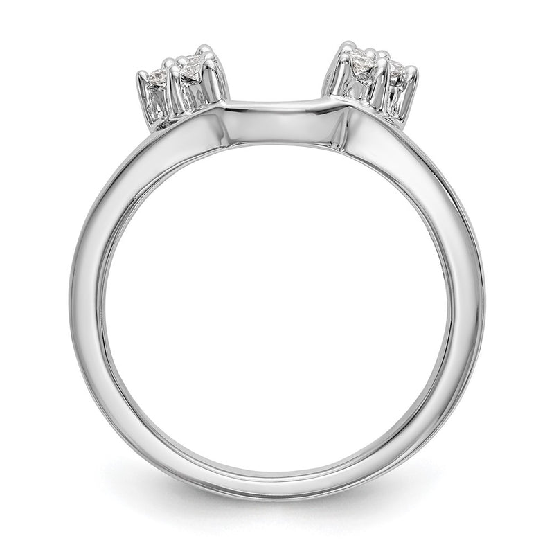 14k White Gold 1/6 Ct. Lab Grown Diamond VS/SI+ G+ Ring Wrap