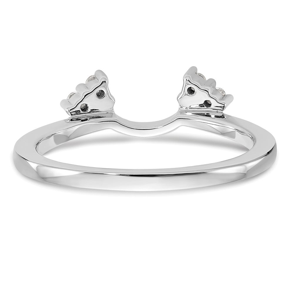 14k White Gold 1/8 Ct. Lab Grown Diamond VS/SI+ G+ Complete Ring Wrap