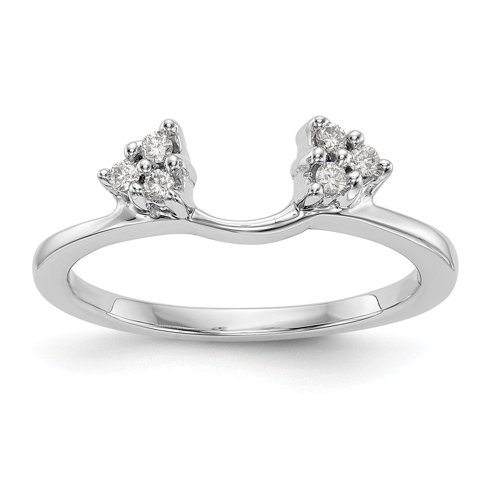 14k White Gold 1/6 Ct. Lab Grown Diamond VS/SI+ G+ Ring Wrap