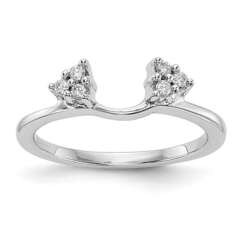 14k White Gold 1/6 Ct. Lab Grown Diamond VS/SI+ G+ Ring Wrap
