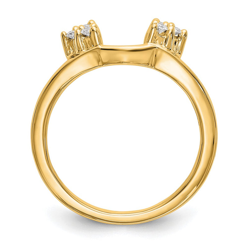 14k Yellow Gold 1/8 Ct. Lab Grown Diamond VS/SI+ G+ Ring Wrap