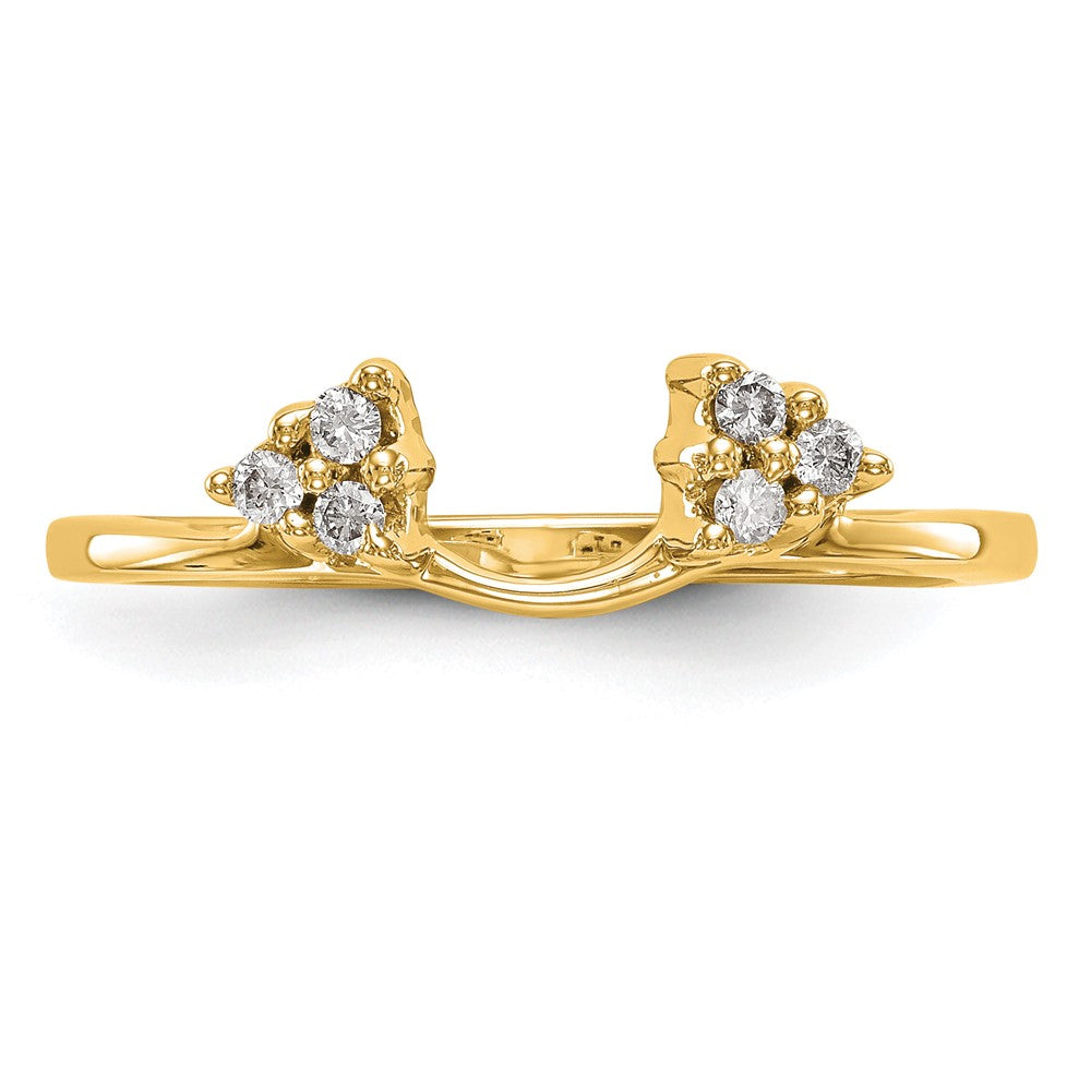 14k Yellow Gold 1/8 Ct. Lab Grown Diamond VS/SI+ G+ Ring Wrap