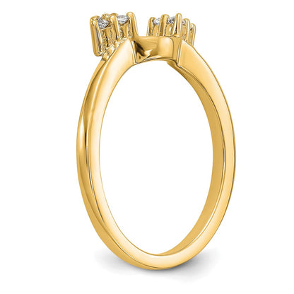 14k Yellow Gold 1/8 Ct. Lab Grown Diamond VS/SI+ G+ Ring Wrap