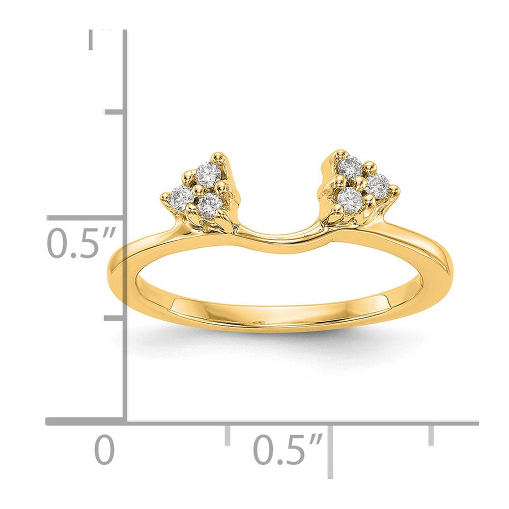 14k Yellow Gold 1/8 Ct. Lab Grown Diamond VS/SI+ G+ Ring Wrap
