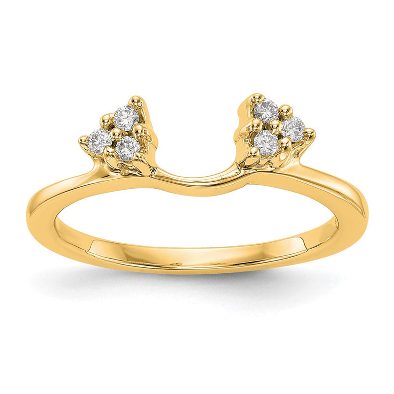 14k Yellow Gold 1/8 Ct. Lab Grown Diamond VS/SI+ G+ Ring Wrap