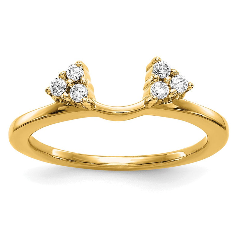 14k Yellow Gold 1/6 Ct. Lab Grown Diamond VS/SI+ G+ Ring Wrap