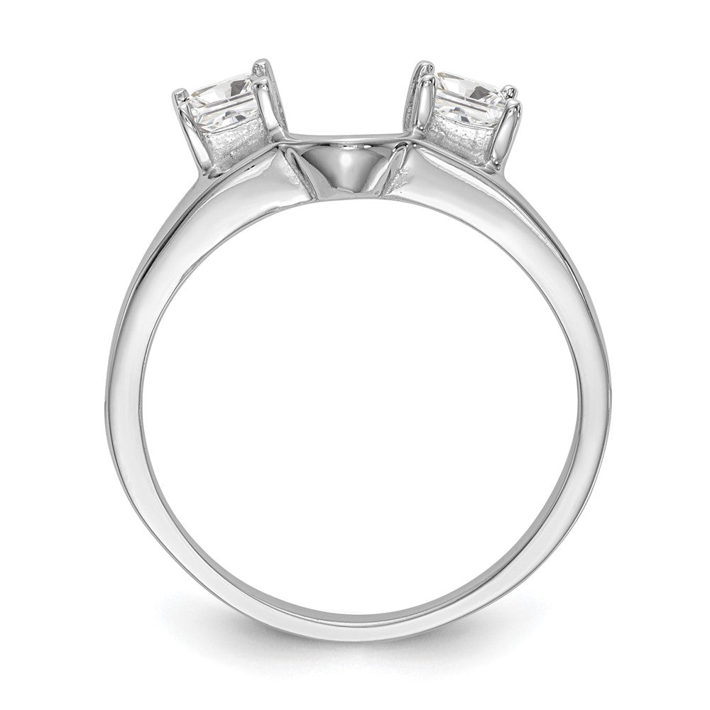 14K White Gold Real Diamond Wrap
