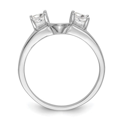 14K White Gold Real Diamond Wrap