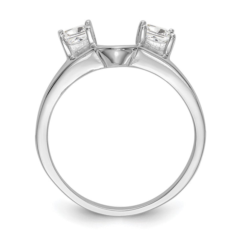 14K White Gold Real Diamond Wrap