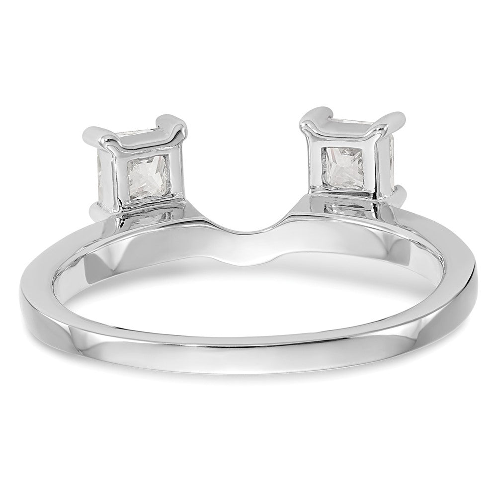 14K White Gold Real Diamond Wrap