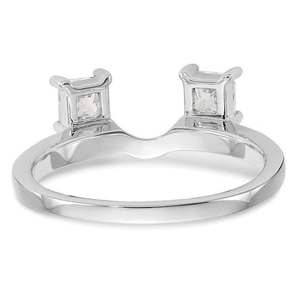 14K White Gold Real Diamond Wrap