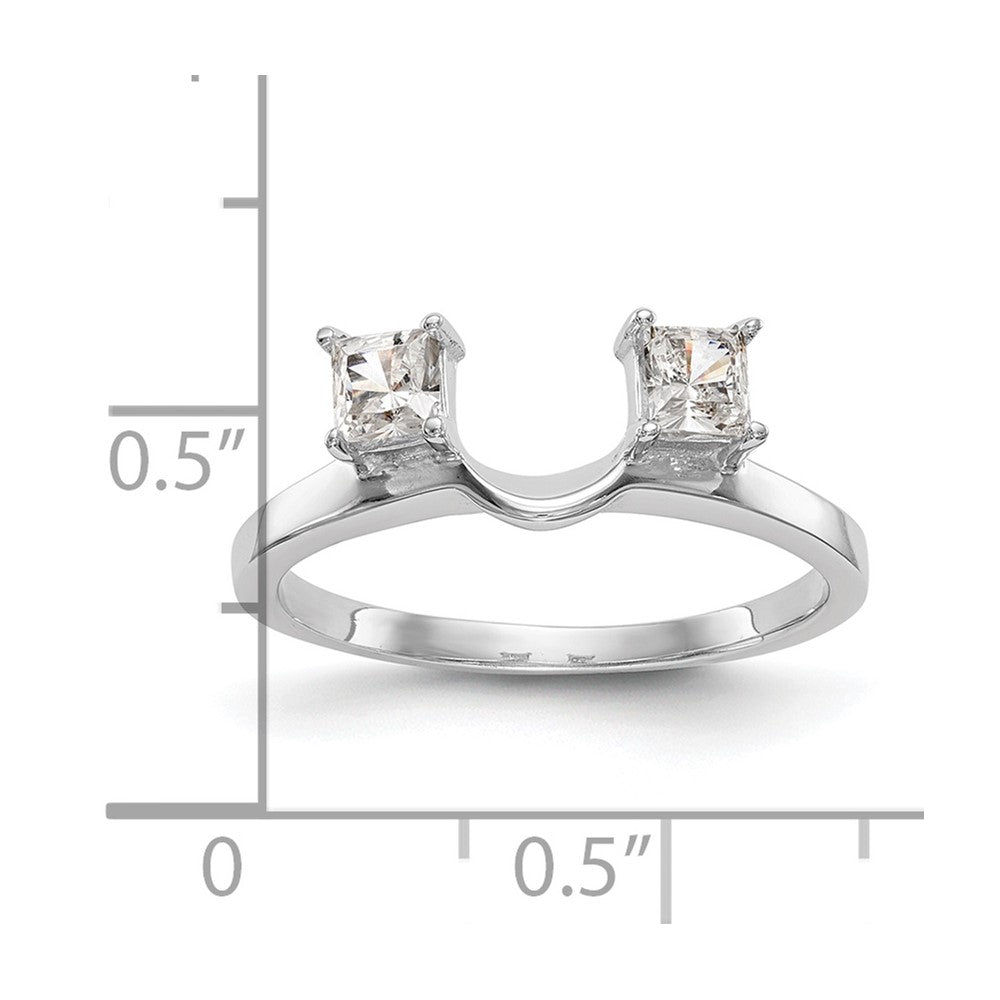 14K White Gold Real Diamond Wrap