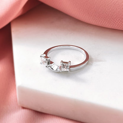 14K White Gold Real Diamond Wrap