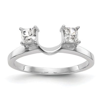 14K White Gold Real Diamond Wrap