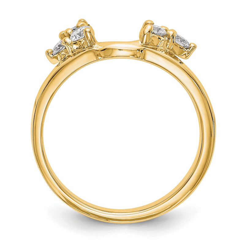 14K Yellow Gold Diamond Wrap
