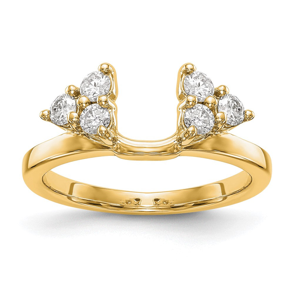 14K Yellow Gold Diamond Wrap