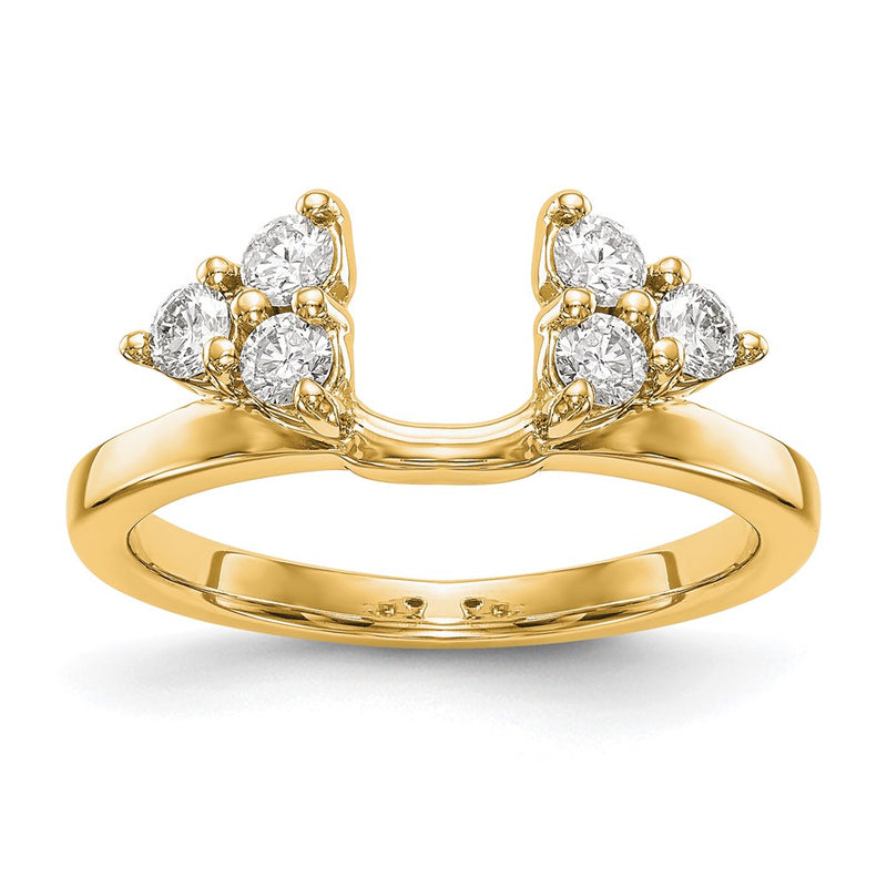 True Origin 14K Yellow Gold 3/8 carat Lab Grown Diamond VS+ F+ Complete Ring Wrap