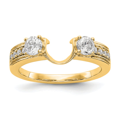 14K Yellow Gold Real Diamond Wrap
