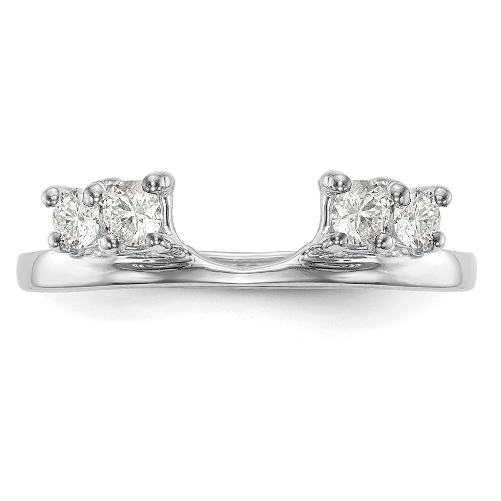 14k White Gold 1/3 Ct. Lab Grown Diamond VS/SI+ G+ Ring Wrap
