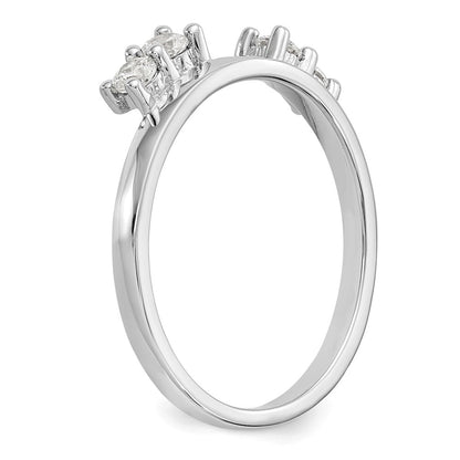 14k White Gold 1/3 Ct. Lab Grown Diamond VS/SI+ G+ Ring Wrap