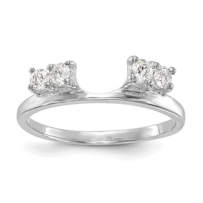 14k White Gold 1/3 Ct. Lab Grown Diamond VS/SI+ G+ Ring Wrap