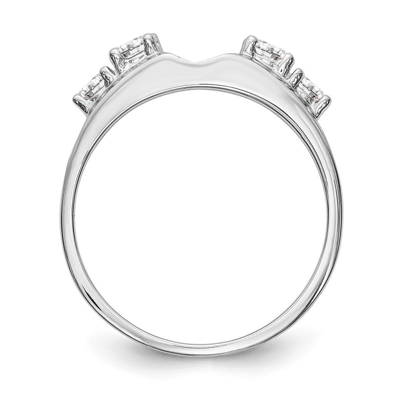 14k White Gold 1/2 Ct. Lab Grown Diamond VS/SI+ G+ Ring Wrap