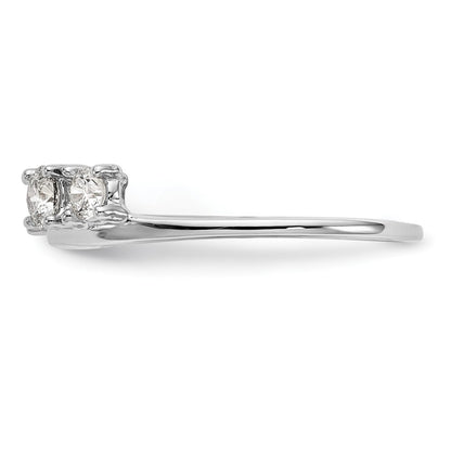 14k White Gold 1/2 Ct. Lab Grown Diamond VS/SI+ G+ Ring Wrap